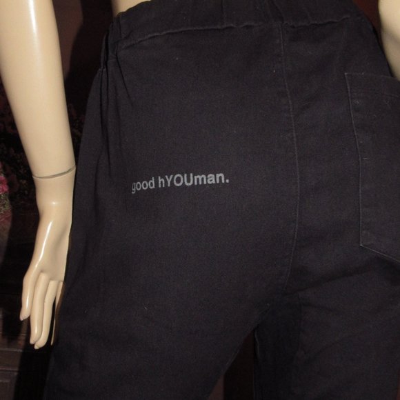 GOOD HYOUMAN SLOUCHY PANTS / joggers XS - Picture 6 of 8